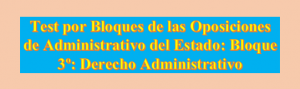 Bloque 3 Derecho Administrativo